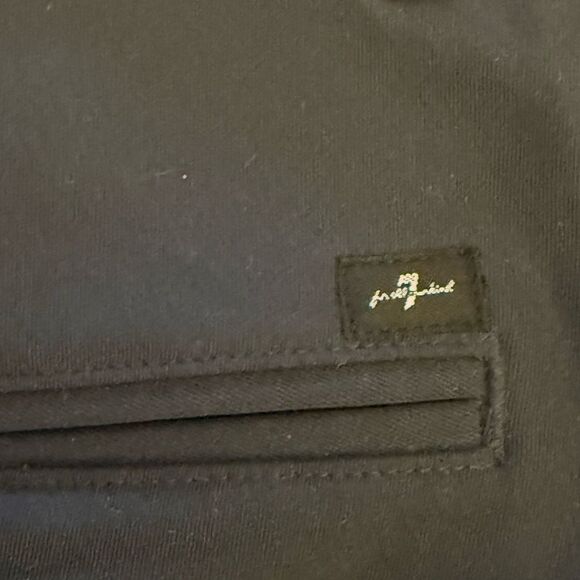 NWOT 7 For All Mankind Mens Black Flat Front Shorts. Size 29. - Picture 5 of 7